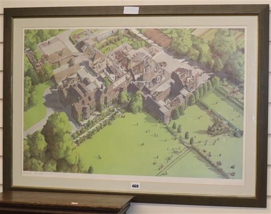 Paul Drake, artists proof print, Glyndebourne, signed in pencil, 52 x 77cm